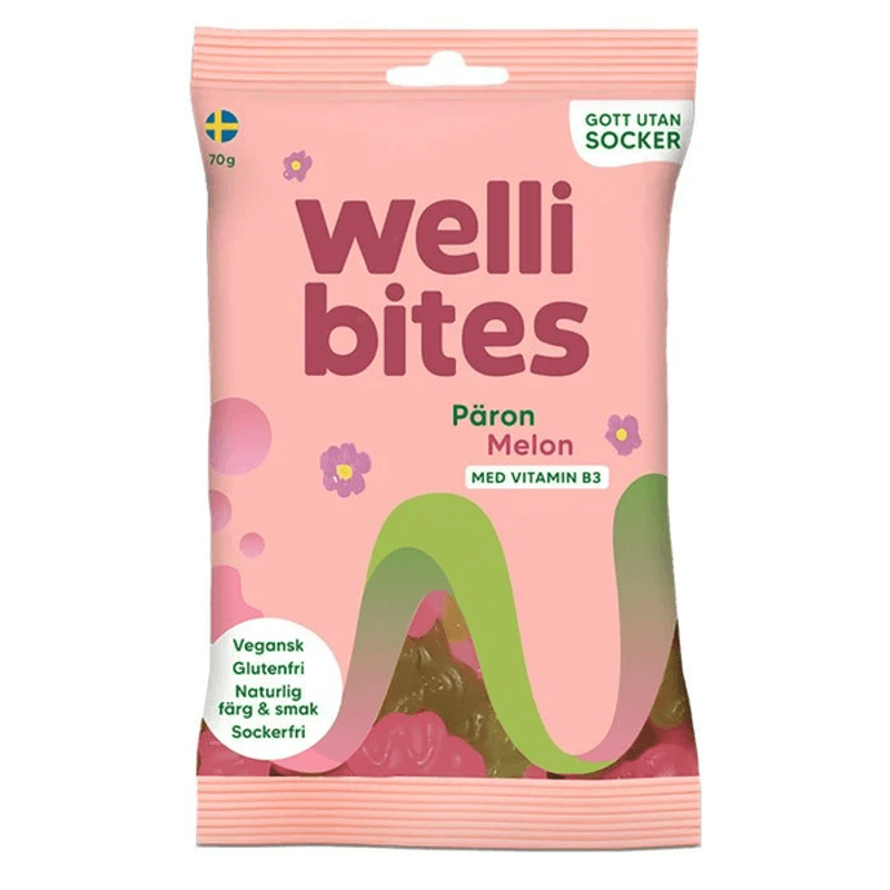 Wellibites - Jordbær & Cola 70g