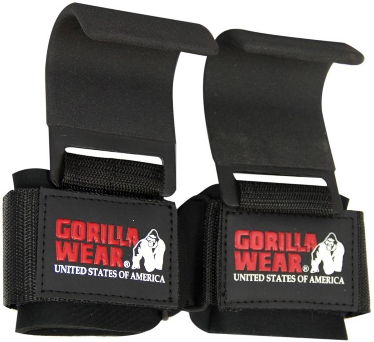 Gorilla Wear - Weight Lifting Hooks Black/White