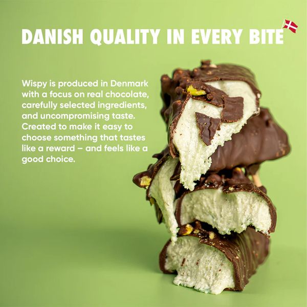 Hovedbilde Wispy Proteinbar - Dark Choco Pistachio 55g
