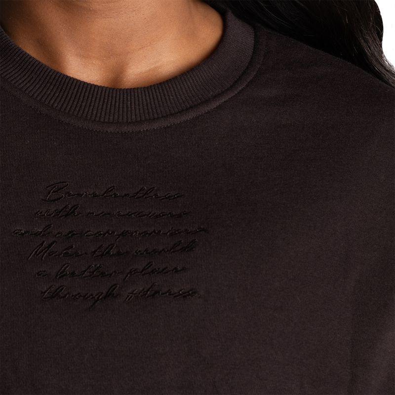 Better Bodies Empowered Crop Sweater - Black