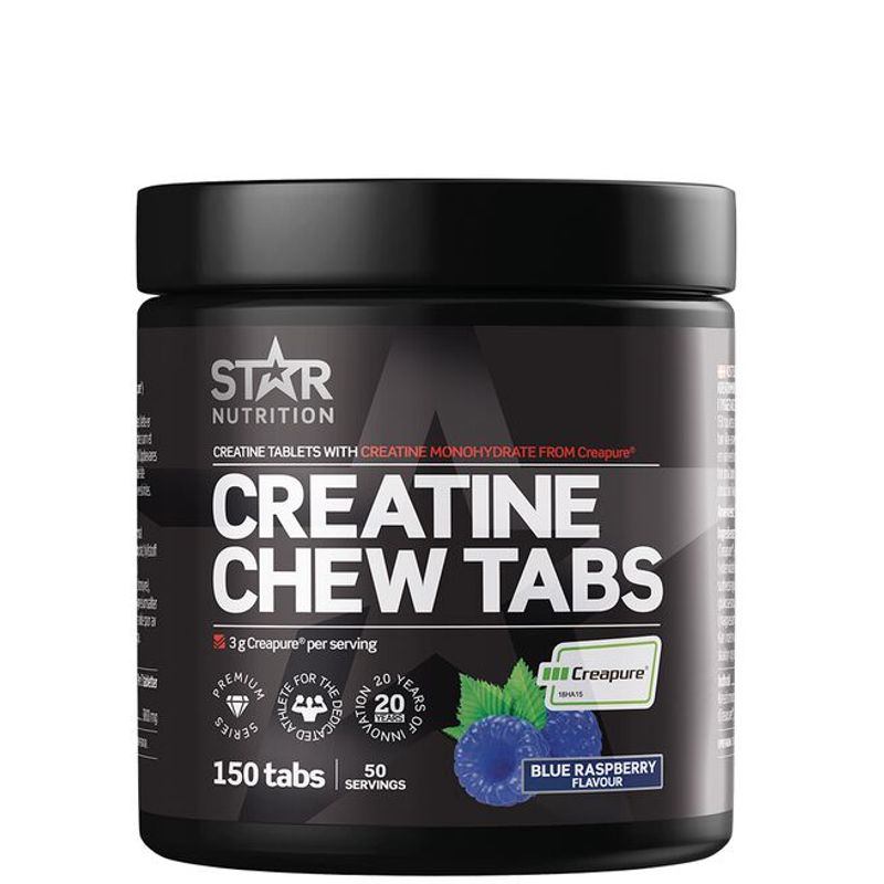 Star Nutrition - Creatine Chew Tabs Blue Raspberry 150 stk