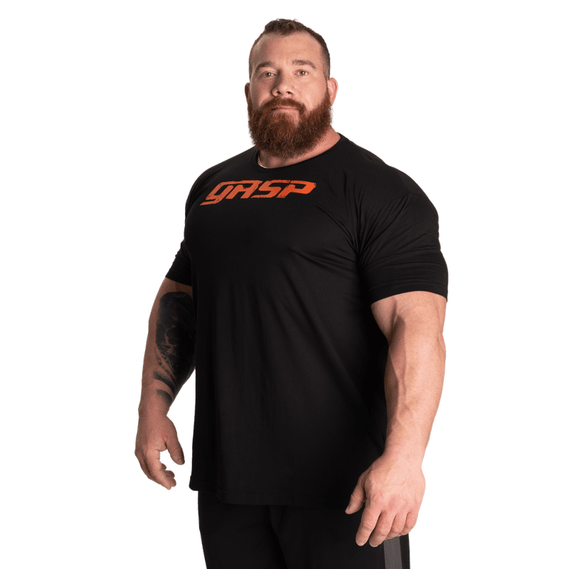GASP Legacy Gym Tee - Black/Flame