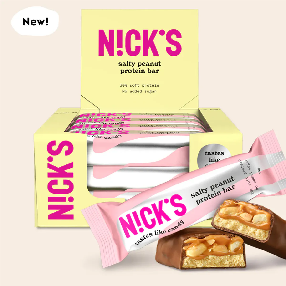 Nicks - Proteinbar - Caramel Chocolate 50g
