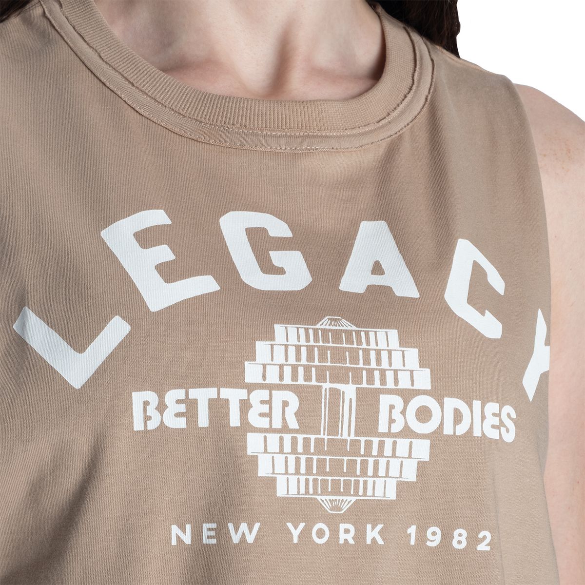 Better Bodies Legacy Cut Tank - Washed Desert