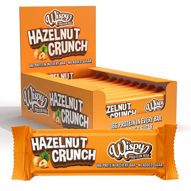 Hovedbilde Wispy Proteinbar - Hazelnut Crunch (10x55g)