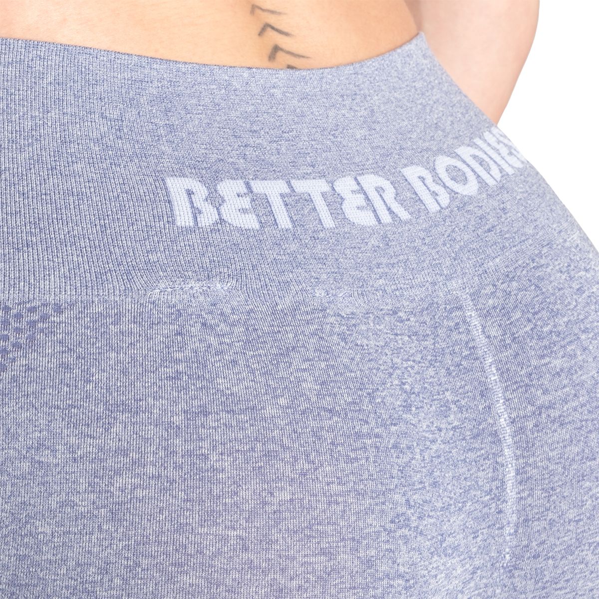 Better Bodies Rockaway Mid Waist - Light Blue Melange