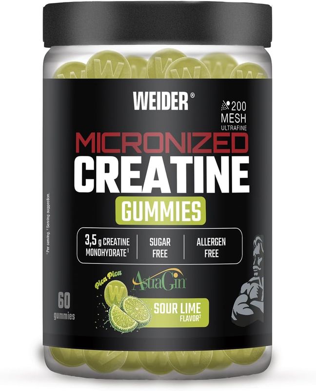 Weider - Premium PureCreatine 60 gummies - Sour Lime