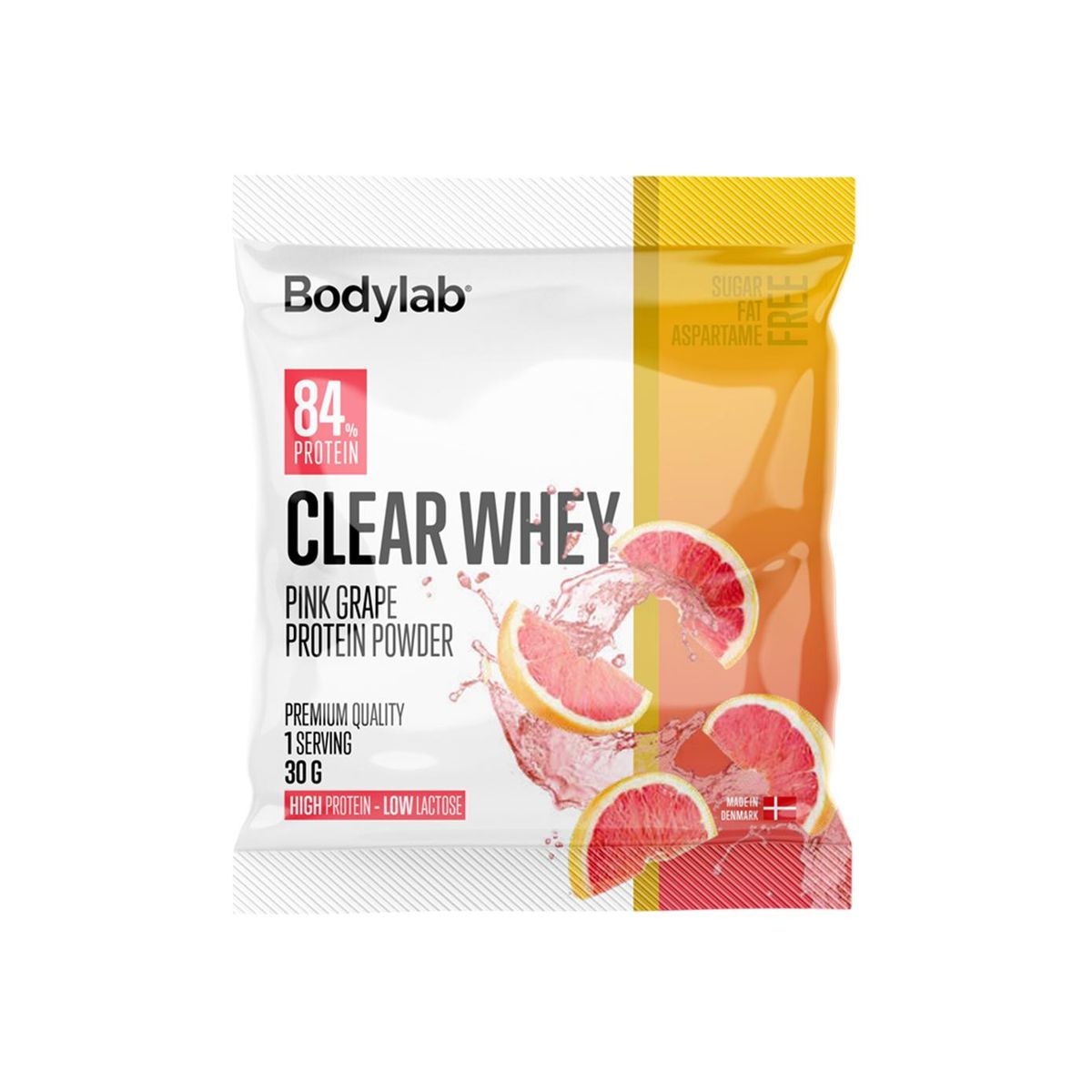 Bodylab - Clear Whey Prøvepose 30g - Pink Grape DATOVARE