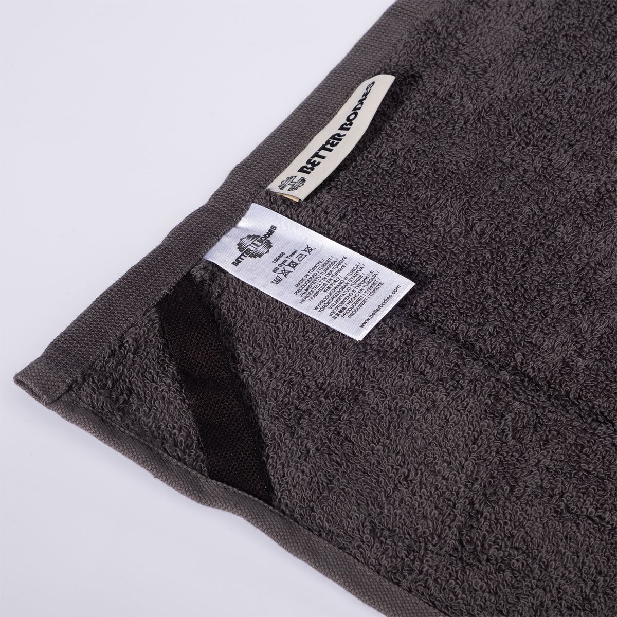 Better Bodies Gym Towel - Black/Grey