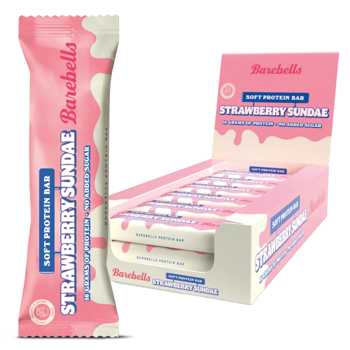 Barebells Proteinbar - Strawberry Sundae 55g