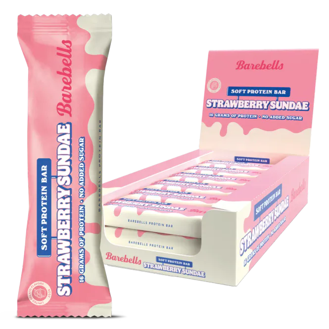 Hovedbilde Barebells Proteinbar - Strawberry Sundae 55g
