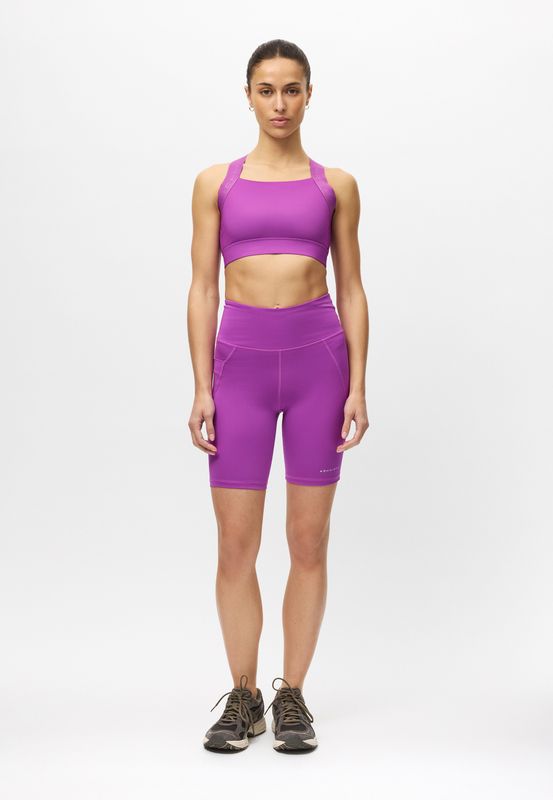 Rôhnisch - Flattering High Waist Bike Tights - Purple Cactus Flower