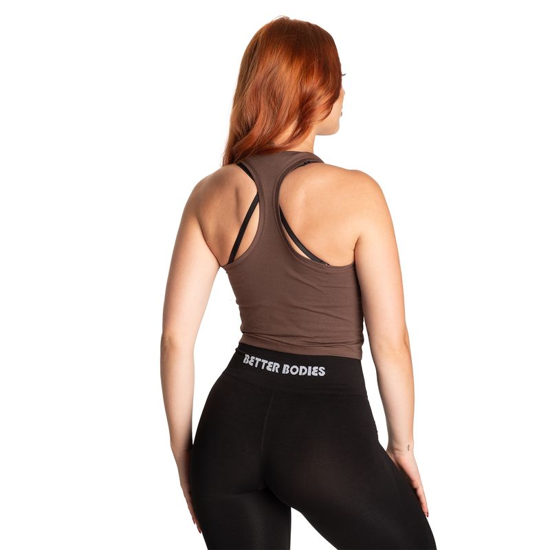 Better Bodies BB Crop T-Back - Timber