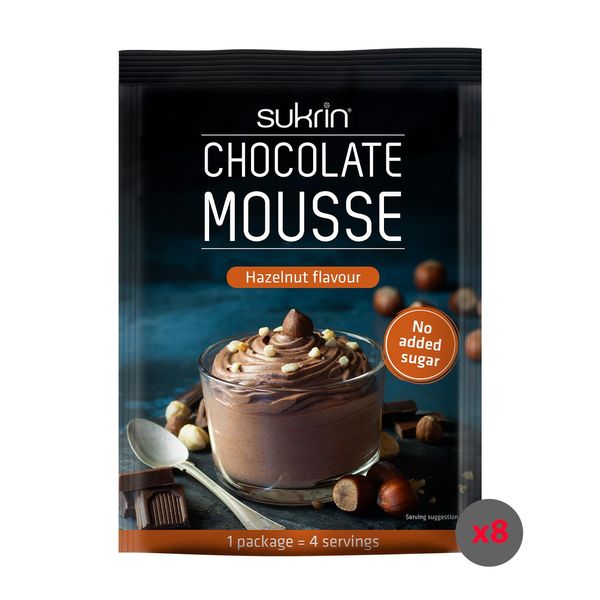 Hovedbilde Sukrin Chocolate Mousse - Hazelnut (8x83g)