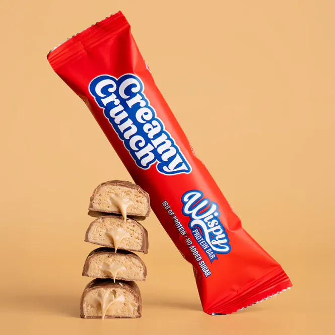 Hovedbilde Wispy Proteinbar - Creamy Crunch 55g