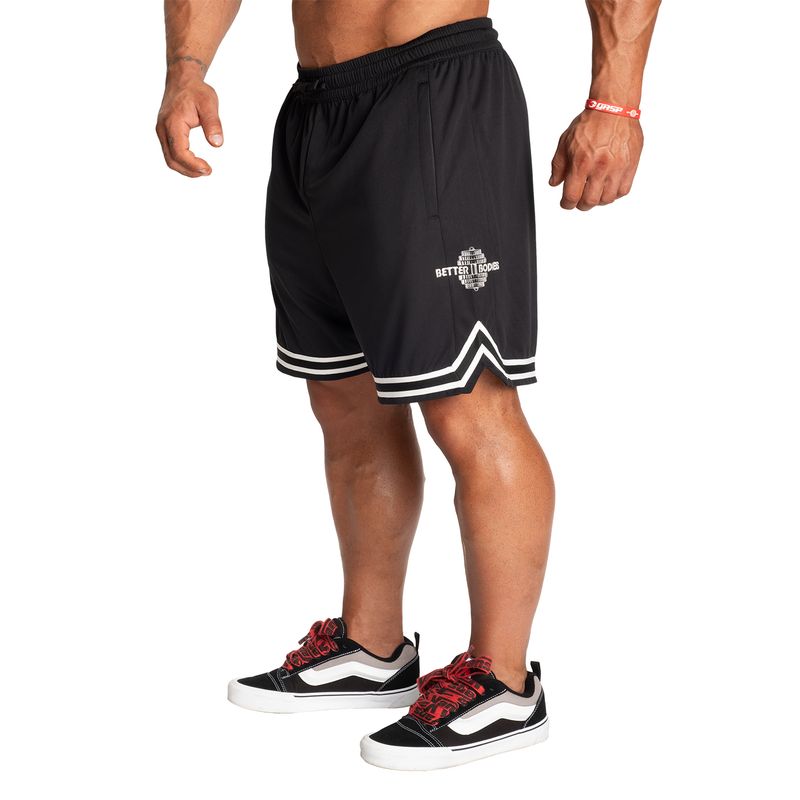 Better Bodies Basketball Shorts - Black/White