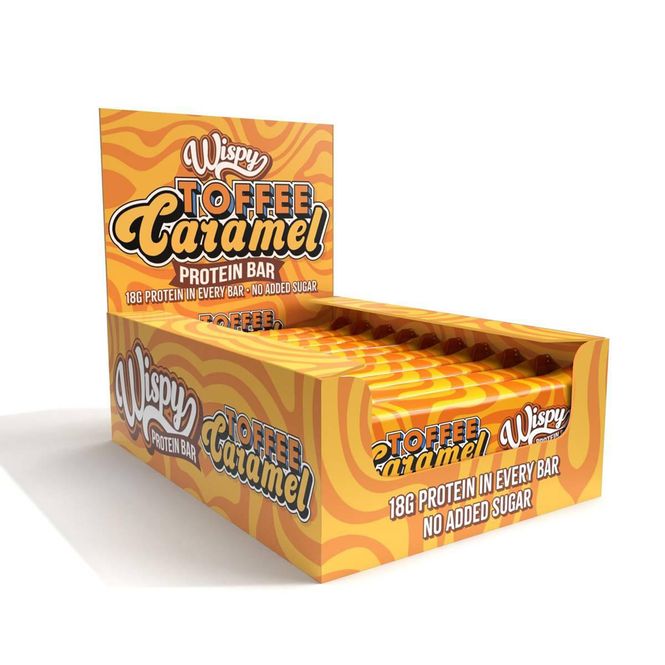 Hovedbilde Wispy Proteinbar - Toffee Caramel (10x55g)