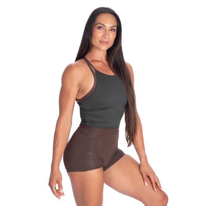 Hovedbilde Better Bodies Performance Crop Halter - Deep Forest