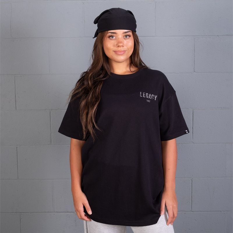 Better Bodies Legacy Thermal Oversized Tee - Asphalt