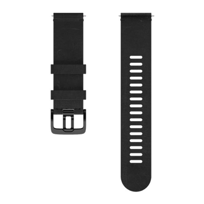 Hovedbilde Polar Leather Wristband 22mm - Black M/L