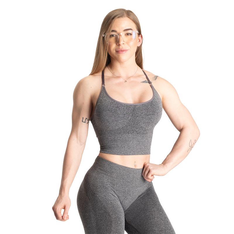 Better Bodies Rockaway Bra - Graphite Melange