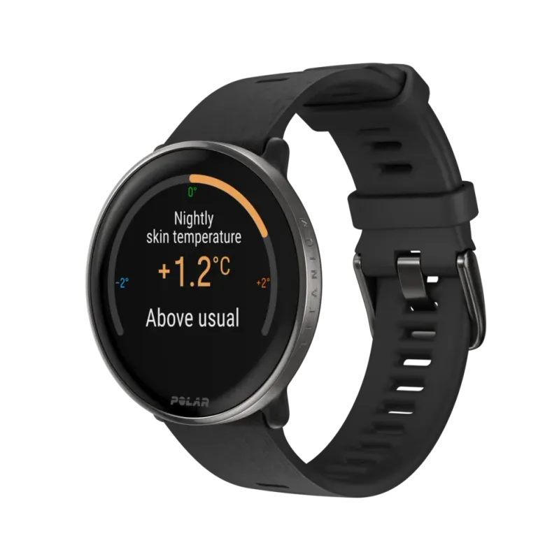 Polar Ignite 3 - Titanium Leather (+ Ekstra Silikonreim)