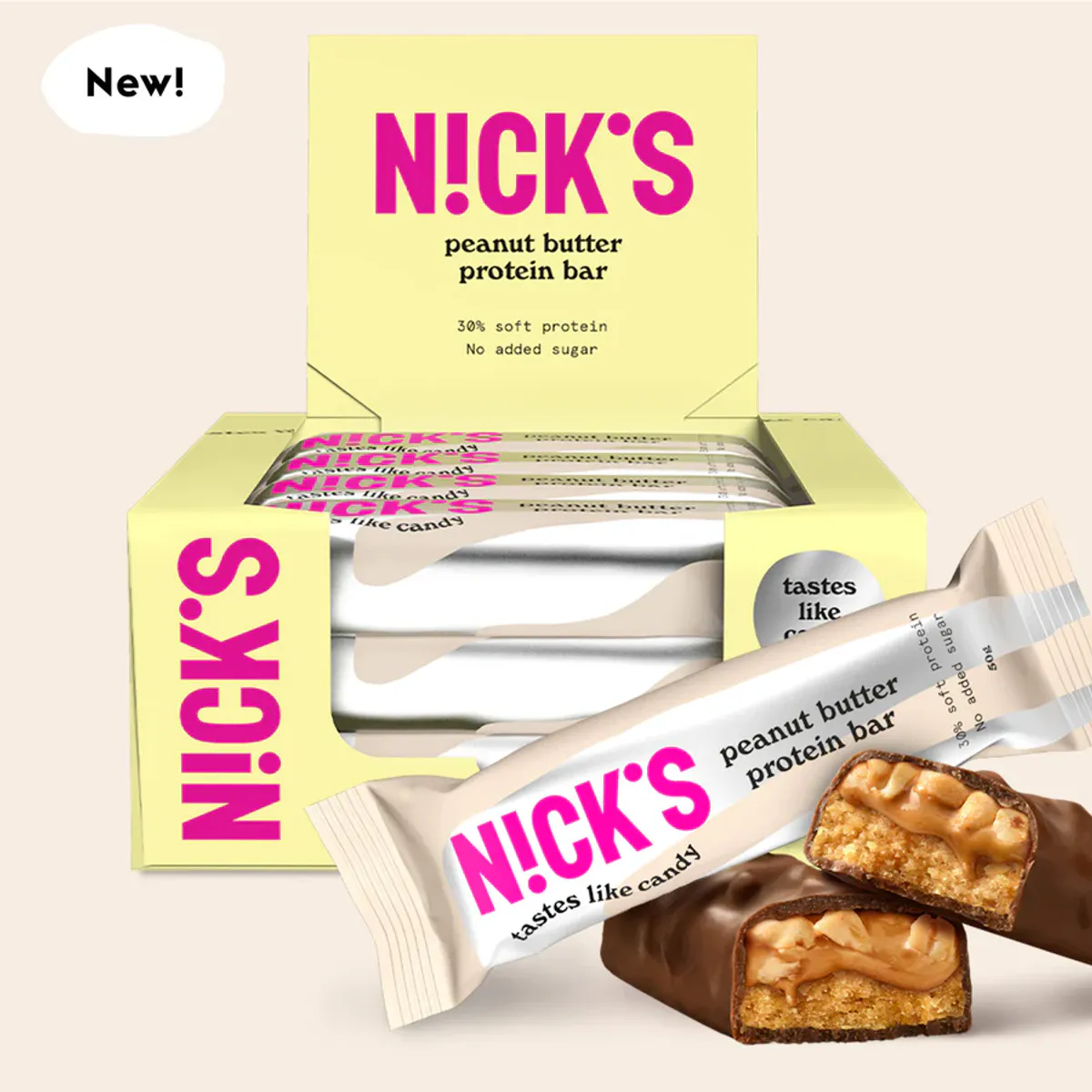 Nicks - Proteinbar - Caramel Chocolate 50g