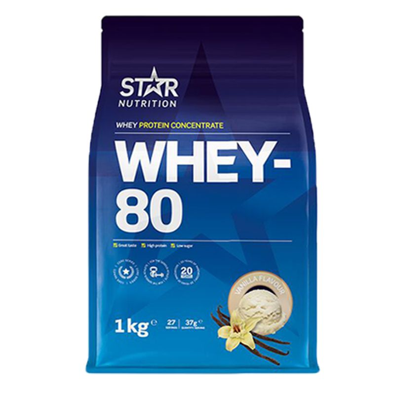 Star Nutrition Whey - Myseprotein 80 1kg