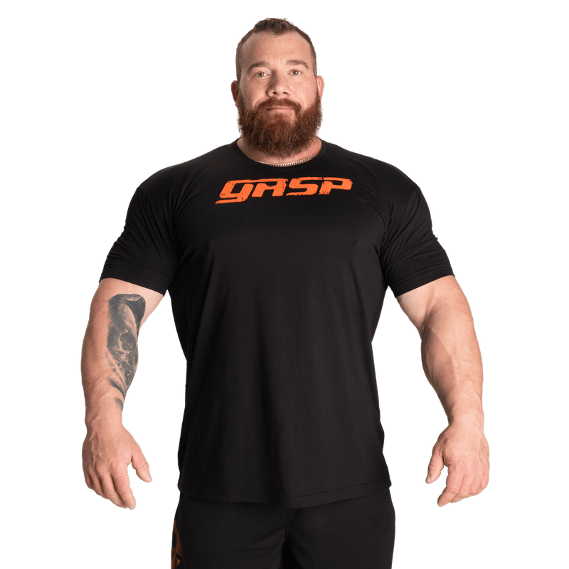 GASP Legacy Gym Tee - Black/Flame