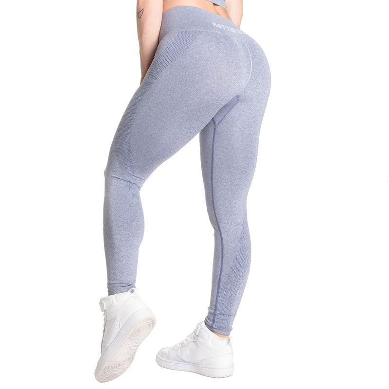 Better Bodies Rockaway Mid Waist - Light Blue Melange